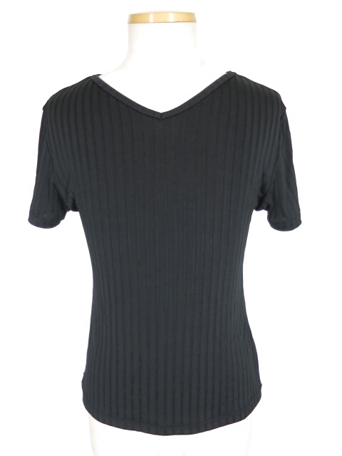 Jean Paul GAULTIER HOMME Vネックジャガードストライプ半袖カットソー