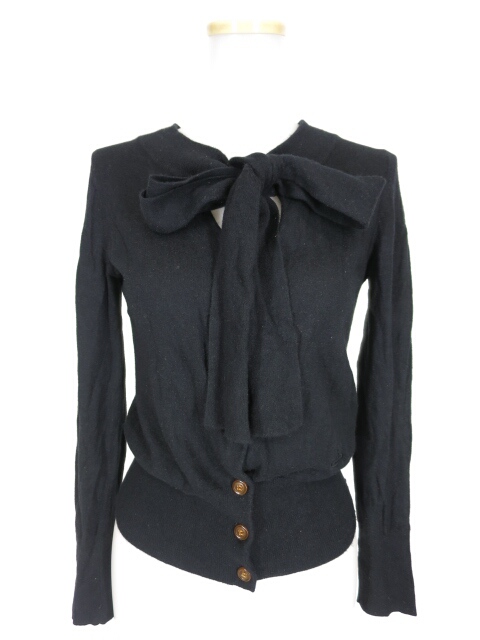 Vivienne Westwood RED LABEL ボウタイ衿ニットカーディガン