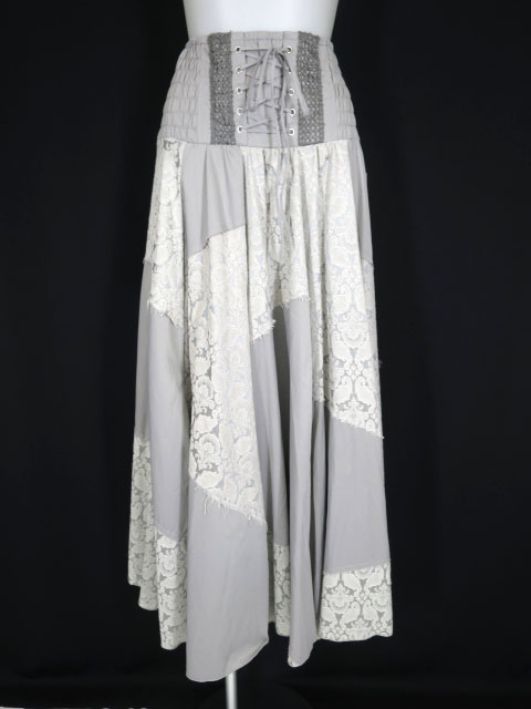 OZZ ANGELO ジャガード切替2wayロングスカート