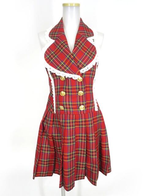 BABY, THE STARS SHINE BRIGHT タータンチェックプリーツジャンパースカート