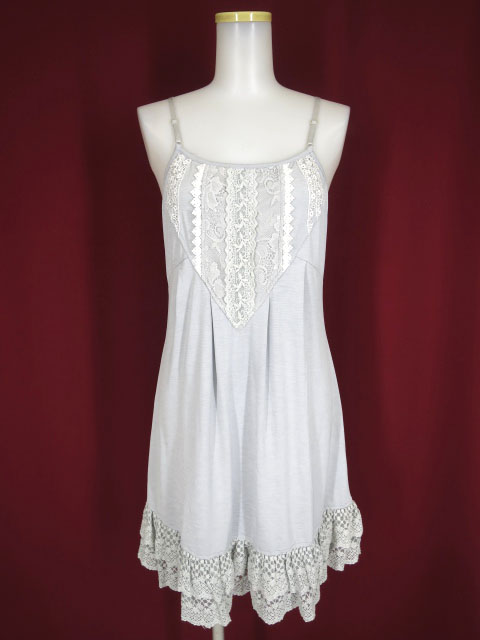 OZZ ONESTE レース付きキャミワンピース