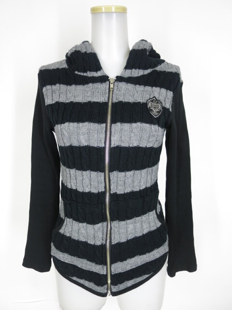 Ozz Croce ボーダーニットパーカー