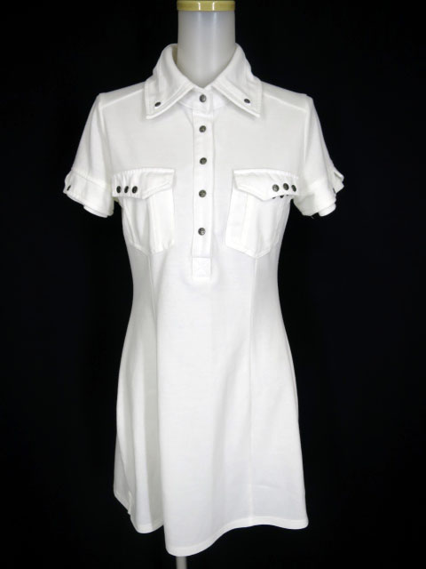 Ozz Croce エンブレムバックプリント ポロワンピース