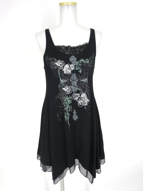 Rozen Kavalier ローズ刺繍チュニックタンクトップ