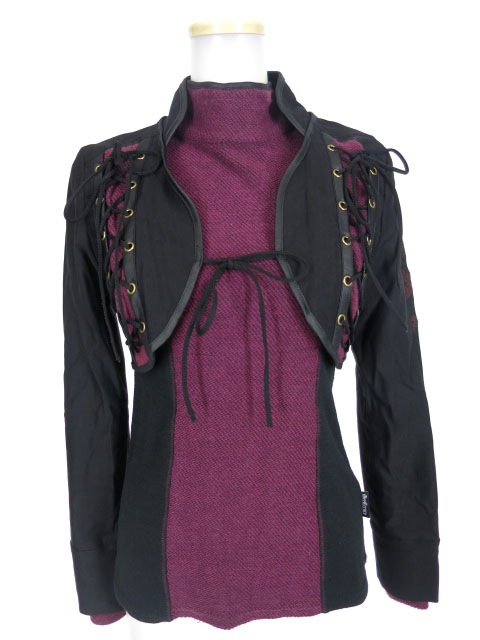 Ozz Croce ボレロ付きニットカットソー