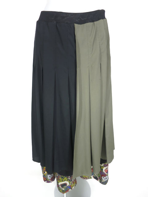 Qutie Frash スカート付きワイドパンツ