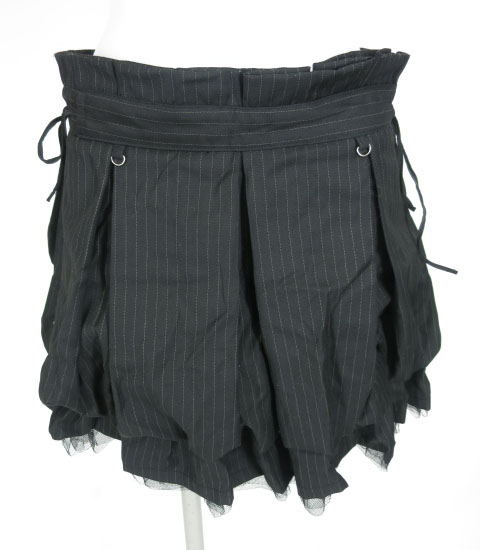 OZZ ONESTE ストライプバルーンプリーツスカート