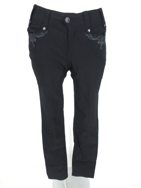 Ozz Croce クロス刺繍入りスリムパンツ