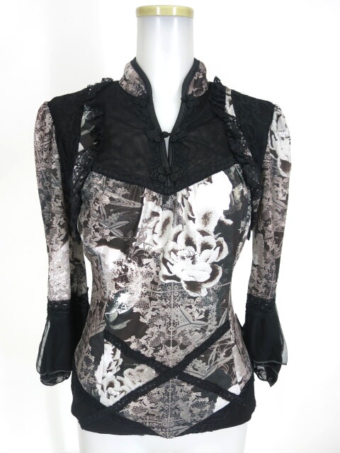 OZZ ONESTE 和チャイナ柄カットソー