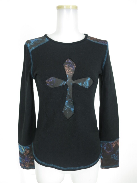 Ozz Croce クロス型切替ニットプルオーバー