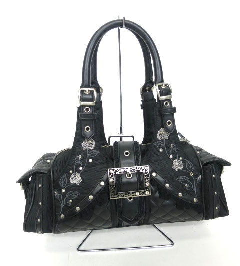 OZZ ONESTE ローズ刺繍ハンドバッグ