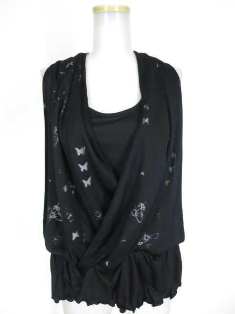 Sixh.×HONEY ノースリーブカットソー