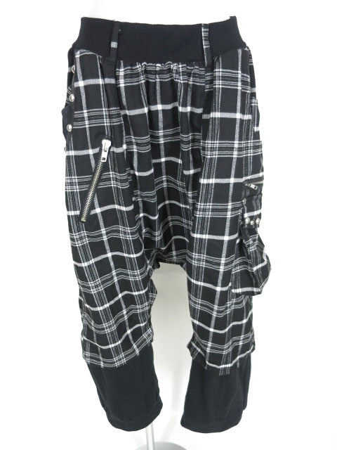 SEX POT チェック柄サルエルパンツ