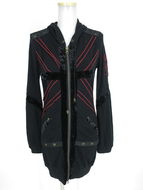 Ozz On hikozoh 龍刺繍入りユニオンジャックロングパーカー