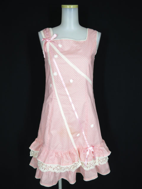 Shirley Temple (160) ドット柄ジャンパースカート