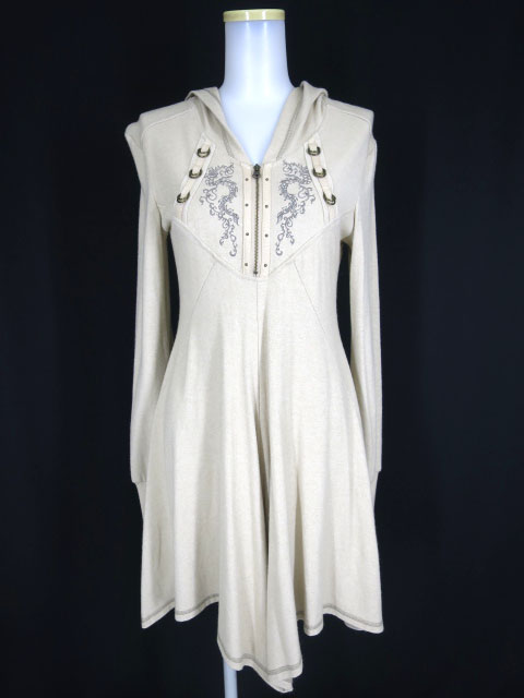 Ozz Croce フード付きチュニックワンピース