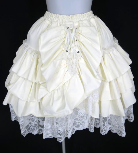 MARBLE チュール入りボリュームフリルスカート