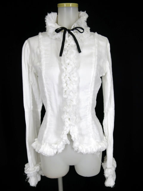 Na+H ガーゼフリルブラウス