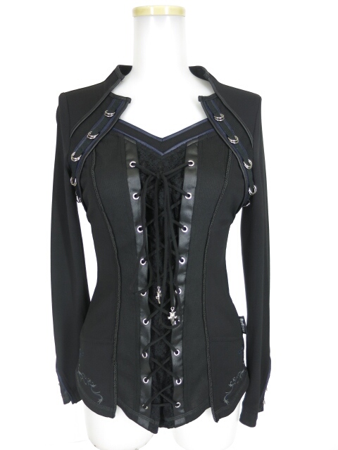 Ozz Croce 編み上げ付き長袖カットソー