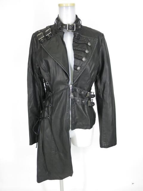 DEVIL FASHION アシンメトリーロングジャケット