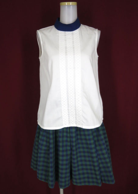 MILK grace ノースリーブブラウス＆チェック柄スカート セット