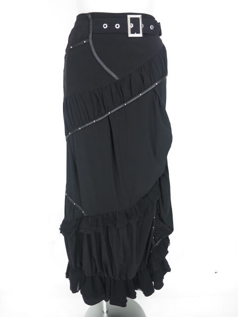 Ozz Croce アシンメトリー切替フリルロングスカート