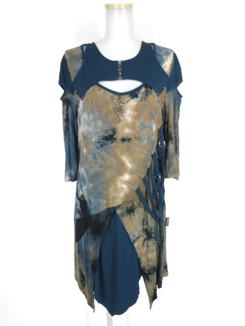 Ozz Croce ムラ染め切替ワンピース