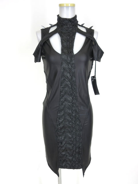 LIP SERVICE メッシュ切替ノースリーブワンピース