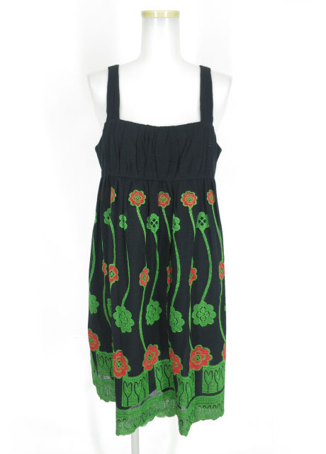 Jane Marple Dans Le Salon フラワーデザインジャンパースカート
