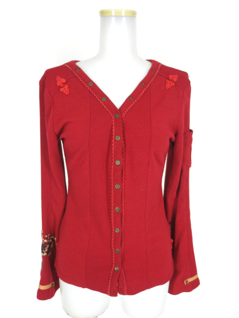 Ozz On チャイナボタン付きカーディガン