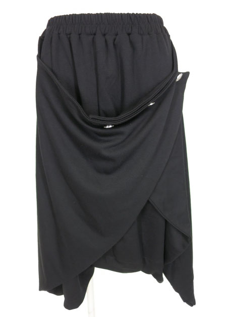 Deorart ボタン使い クロップド変型サルエルパンツ