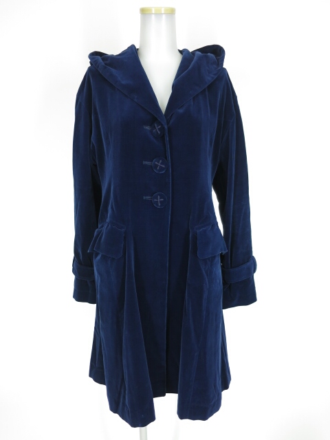 Jane Marple フード付き別珍コート