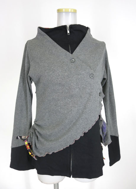 gouk レイヤードカーディガン