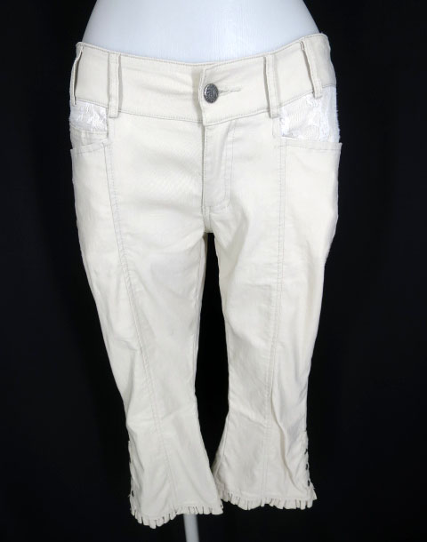 OZZ ONESTE レース付きサブリナパンツ