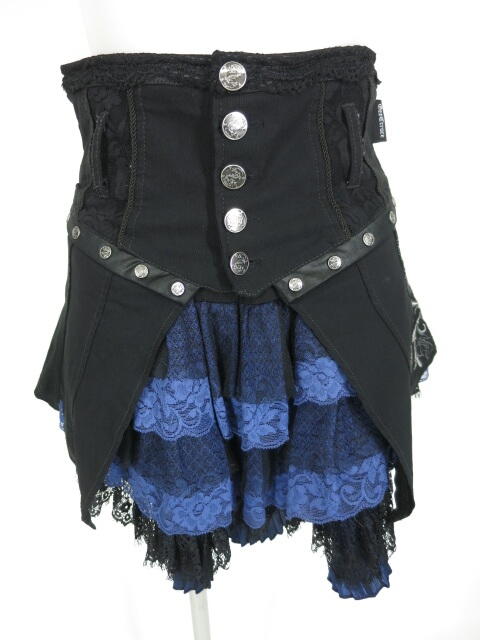 Ozz Croce 3段フリルミニスカート＋オーバースカートセット