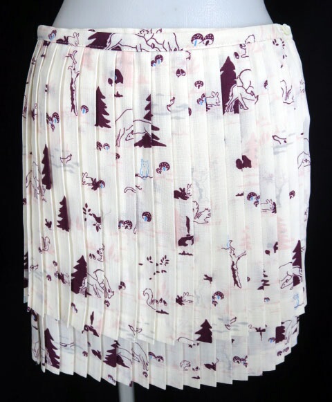 NATIONAL STANDARD 動物柄プリーツスカート