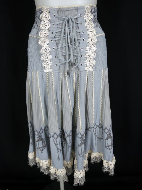 OZZ ANGELO シャンデリアプリント2WAYスカート