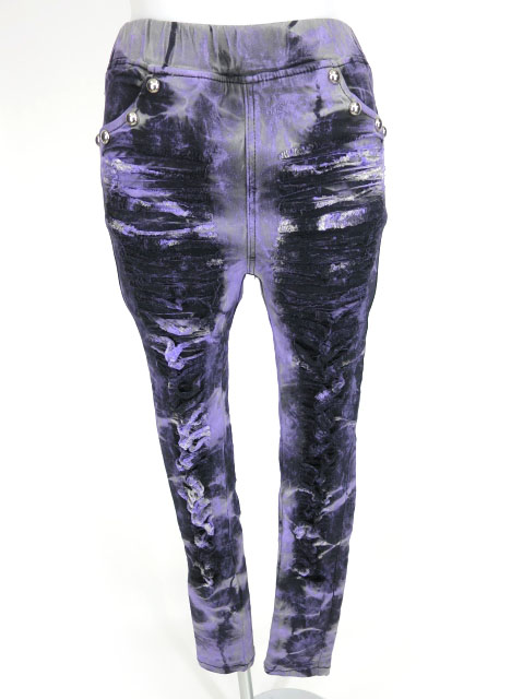 SEX POT ダメージスリムパンツ