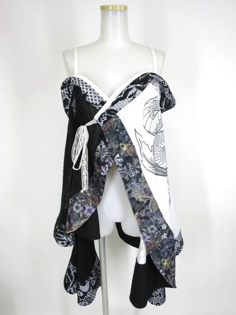 Qutie Frash オフショル着物カーディガン