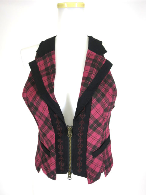 Ozz Croce チェック柄ベスト