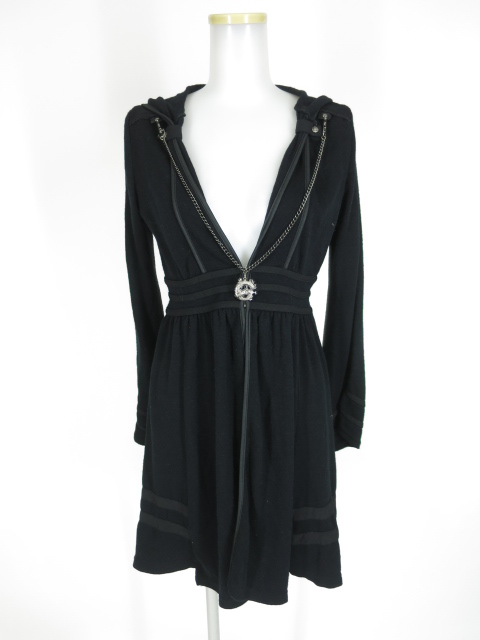 Ozz Croce 龍チャームチェーン付きロングカーディガン