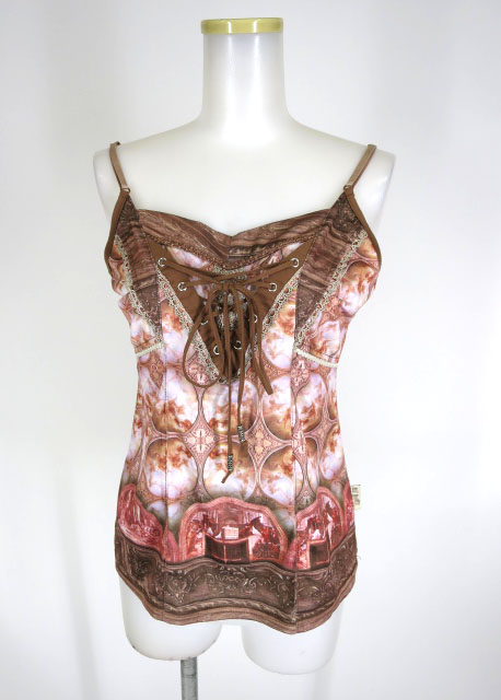 OZZ ANGELO 絵画柄キャミソール