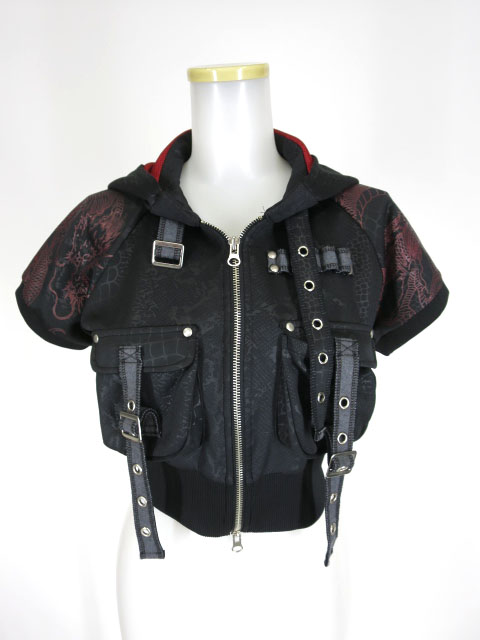 Qutie Frash 半袖ジップパーカー