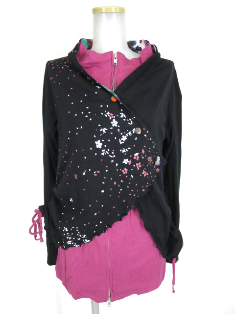 gouk レイヤードカーディガン