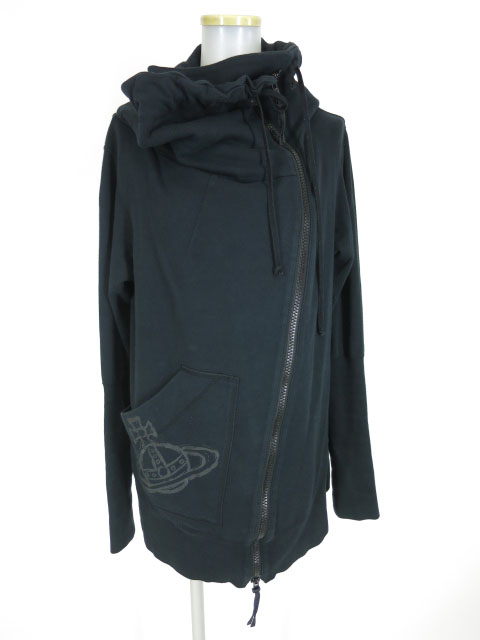 Vivienne Westwood RED LABEL オーブプリントアシンメトリージップアップブルゾン