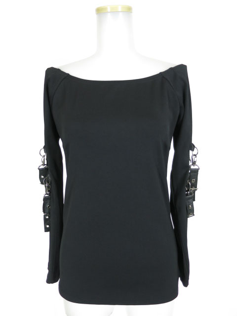 Qutie Frash 袖ベルト付き長袖カットソー