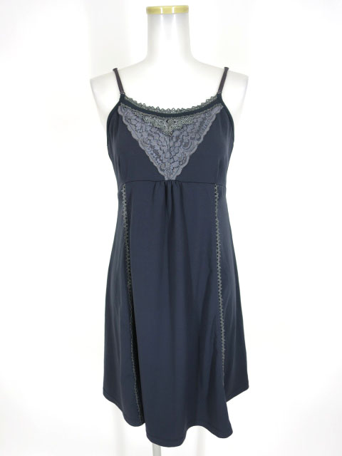 OZZ ANGELO レース付きキャミワンピース