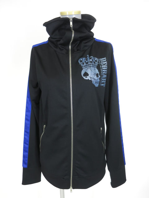 Deorart マスク衿ラメプリントジャージ