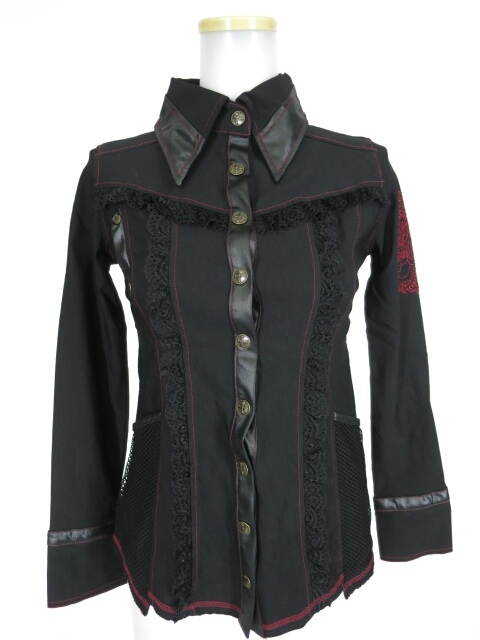 Ozz On hikozoh 龍刺繍入りブラウス