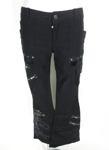 Ozz On hikozoh 龍刺繍入りブーツカットパンツ